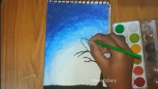 Easy Watercolour painting tutorial 