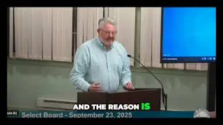 Selectboard: Form of Government Committee: Unfair Voting? Brian Costello Speaks Out, the Board Votes