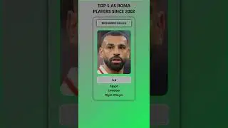 Top 5 AS Roma Players Since 2002