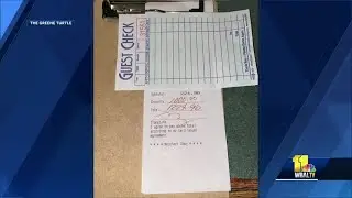 Customer leaves $1,000 tip at Mount Airy Greene Turtle