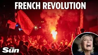 Protesters clash with riot cops in Paris as France’s far-right on brink of power after election win