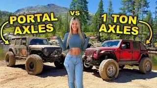 PORTAL AXLES vs 1 TON AXLES - Off Road Comparison!