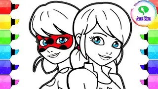 Miraculous Ladybug Coloring Pages | How to Draw and Color Ladybug and kwami Coloring Book