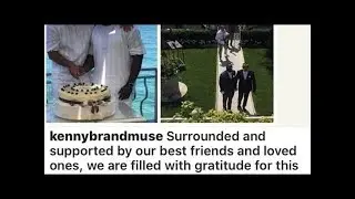 Popular Nigerian gay Kenny Brandmuse marries his oyinbo boyfriend in USA