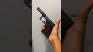 Custom Glock 19 gen 3 frame #airsoft #customglock #stippling #viral #subscribe