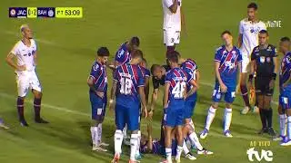 Jogador do Jacuipense é expulso por peteleco em Rodrigo Nestor, do Bahia pra você foi justo?