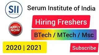 Serum Institute of India | BTech Off Campus Placement | MTech Jobs | Msc Jobs | NoteDown
