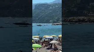 🏖️Beach in Maiori, Amalfi Coast #shorts #amalficoast #maiori