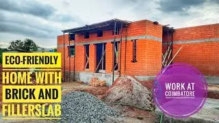 Eco-friendly home at Tamilnadu| Brick house at Coimbatore| budget friendly construction