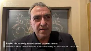 Romolo Martemucci | Piranesi Prix de Rome 2024