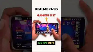 Realme P4 Free Fire Test, ff gameplay⚡ Powerful Gaming Processor Dimensity 7400 gaming test ff