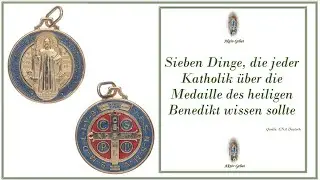 Die Medaille des heiligen Benedikt.