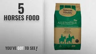 Top 10 Horses Food [2018]: Allen & Page Veteran Vitality Horse Feed, 20 kg