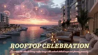 Elegant Lounge Vibes for a Calm Celebration Fireworks Display