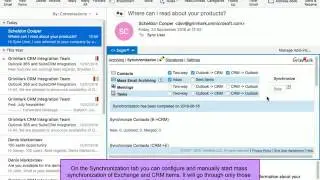 GrinMark Outlook 365 Plugin for Sugar in action on Outlook 2016 for Mac