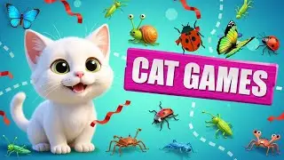Cat Games TV &ndash; Playful Bugs, Birds & Squirrels in a Natural World Your Kitty Will Love to Watch🐾