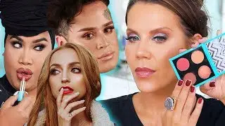 TESTING YOUTUBERS MAKEUP COLLABS | Patrick Starrr - Kathleen Lights - Hank & Henry