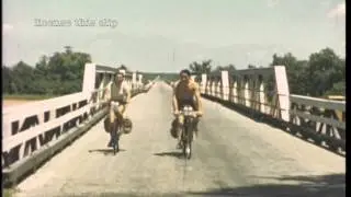 Crossing the Santee River on bicycles, 1939