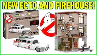 New preview of Ghostbusters Ecto-1 and Firehouse Headquarters 3D puzzles