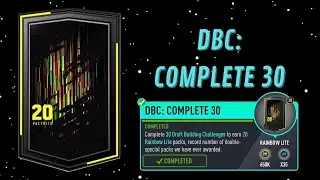 DBC: COMPLETE 30!- FUT 20 Pacybits Pack Opener & Draft