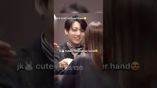 the way jungkook🐰 told army girl😍💜 to just ignore the staff😆#bts #jungkook #shorts