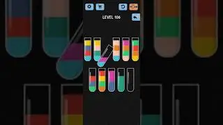 Water Color Sort Level 106 Walkthrough Solution iOS/Android