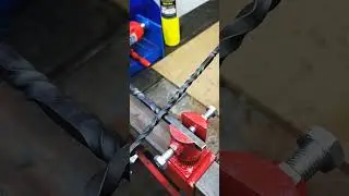 Twist Square Bar DIY Hand machine with Map Gas torch #shorts