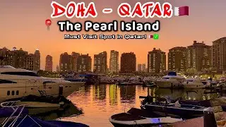 Pearl Island Doha at Night 🌃 | Evening Walk, Lights & Chill Vibes 🇶🇦 | Qatar Vlog Part 2 | Vlog - 13