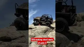 W. E. Rock live 619 car making short work of the gate 2