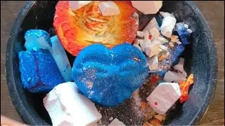 Buttery Vibrant Dyed BSN Gym Chalk Crush || Compilation || Satisfying || Powdery || @Frisky1luvv 