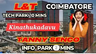 Residential Plots for sale in #coimbatore #kinathukadavu #pollachi on# road Tanny Senco Info IT park