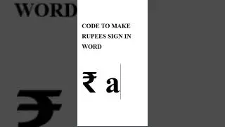 Code to make ₹  logo in Ms word  @mr.tech9  #Like #share #subscribe #shorts #like