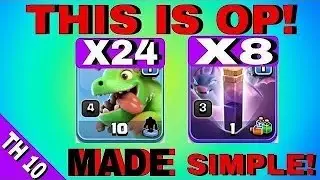 TH 10 Best Air Attack Strategy || baby dragon attack strategy || bat spell attack strategy