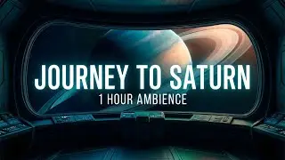 🛸 1 Hour Journey to Saturn | Immersive Space Station Sounds for Sleeping ✨