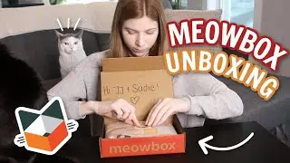 MeowBox Unboxing w/ my Cats!