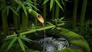 Relaxing Bamboo Water Sound 🌿 Zen Garden Ambience for Deep Sleep, Meditation & Stress Relief 