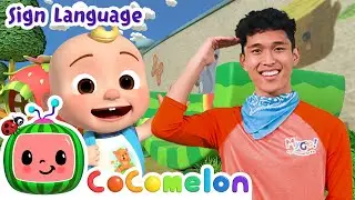 Head Shoulders Knees and Toes | CoComelon with ASL | 🖐️ Sign Language for Babies 🖐️