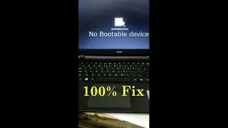 No Boot Device Found || How To Fix No Boot Device in Any Laptop || Acer No Boot Device Found Fix