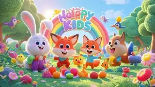 Magic Fruit Color Reveal 🍎🧽 Sensory Water Play | Sensory Happy Kid