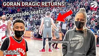 GORAN DRAGIC RETURNS TO TORONTO *COURTSIDE* | RAPTORS VS NETS GAME VLOG