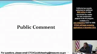 CTCAC Public Hearing &ndash; 2019 Proposed Regulation Changes