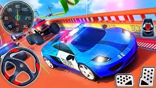 Police Car Driving Impossible Ramp - Car Stunts Racing Simulator - Android GamePlay #2