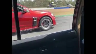 My 434 LSX converted VH Commodore at Powercruise #90 1200+hp streeter out on the track racing mates