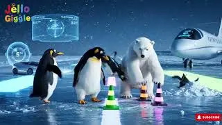 Penguin Airlines 🐧✈️ | The Hilarious Radio Mix-Up! | Funny Cartoon for Kids