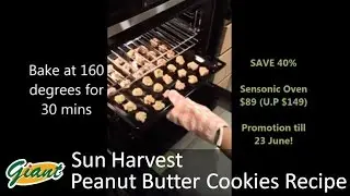 Sun Harvest Peanut Butter Cookies Recipe