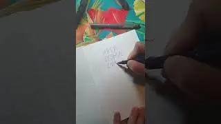 mini #tutorial di #calligrafia #italicomonolinea