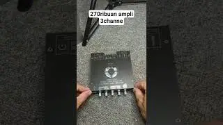ampli ini 3 channel 2x160w + 1x220w #amplifier #3ch