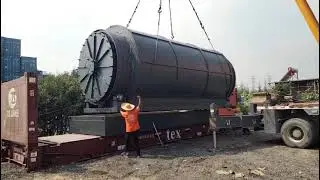Pyrolysis Plant Project in Malaysia 😮#pyrolysisplant #pyrolysis #tirerecycling #pyrolysistechnology