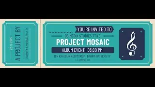 🎧 Project Mosaic | Student Album Launch Event | BS Media Studies | Bahria University