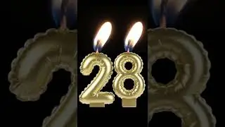 🔥 Birthday Candle - 28th Birthday Candle 🎈🥳